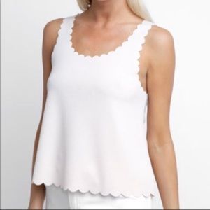 Ark & Co scalloped tank top